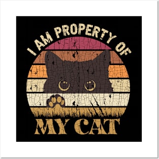 Funny Saying Meme Cute Black Cat Lover Mom Kitten Lady Dad Posters and Art